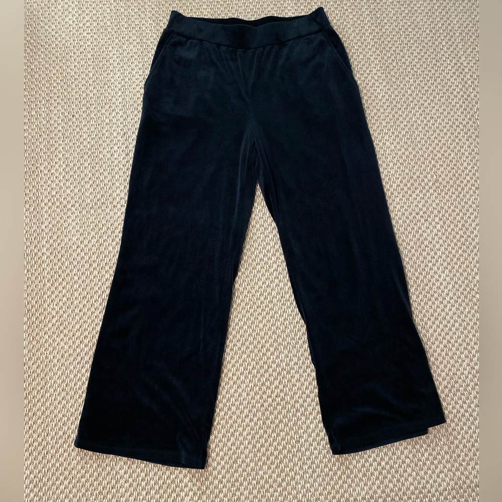 Navy Blue Velour Lounge Pants